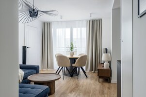 Deluxe-lejlighed - byudsigt | Opholdsområde