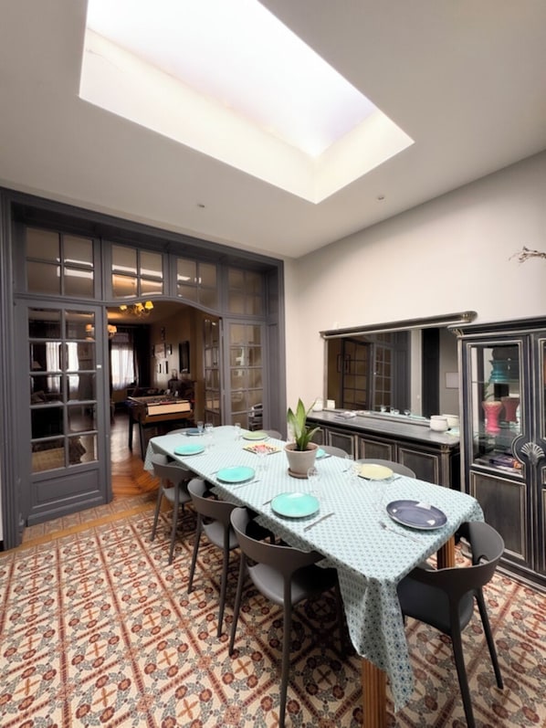 Dining - 5 bedroom house and courtyard - 1930's Roubaix (Roubaix)