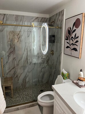 Shower, hair dryer, bidet, towels - 3bd/2ba house. Sleeps 9. AC, Games, Snacks, Coffee Bar, Private Pool & more (Phoenix)