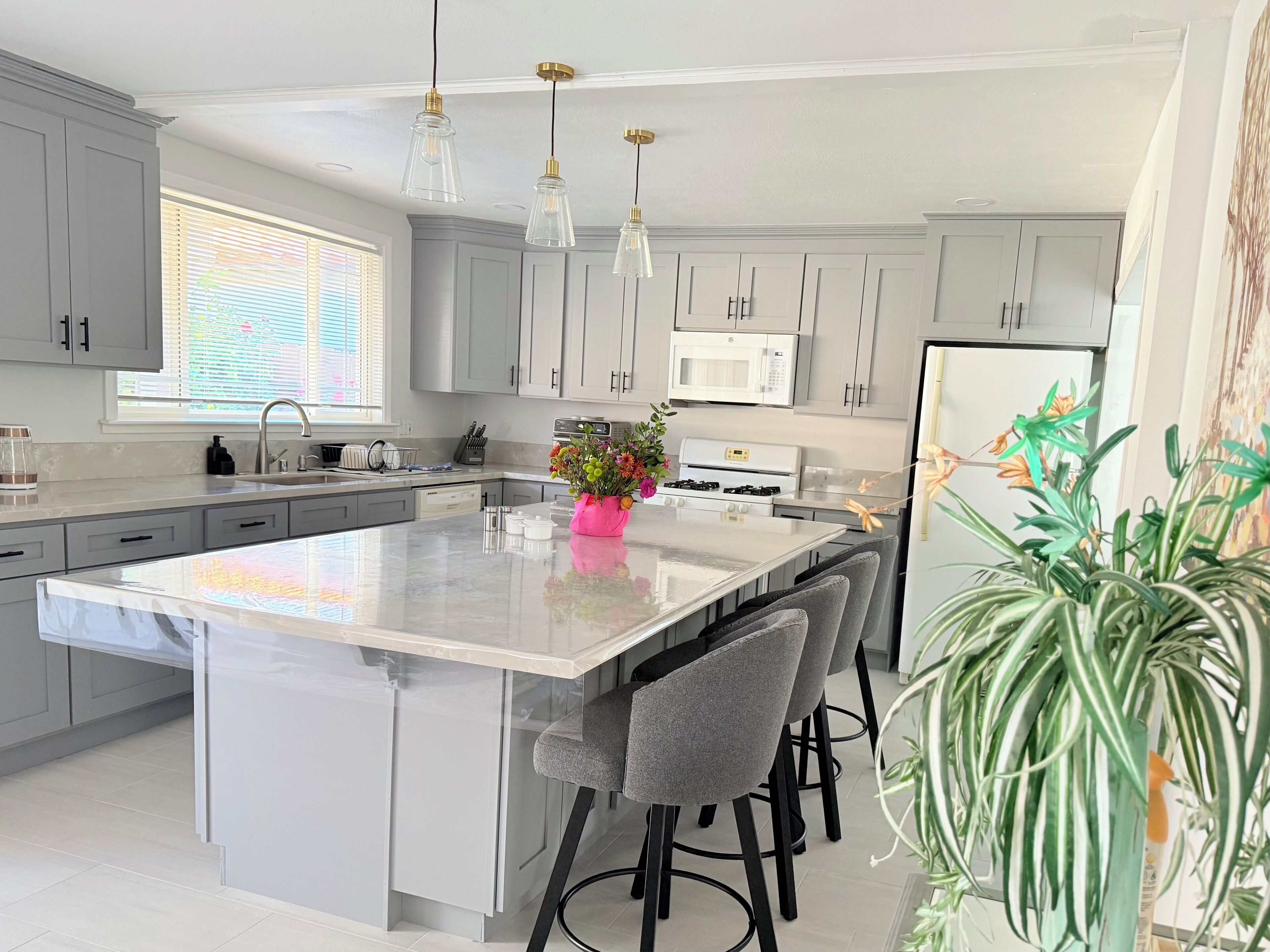 Microondas, horno, placa de cocina, lavavajillas