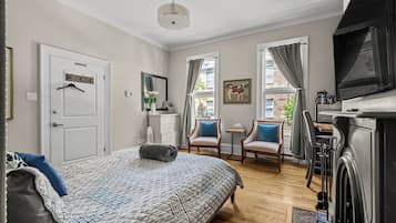 Deluxe-Studio, Stadtblick | Hochwertige Bettwaren, Minibar, individuell dekoriert