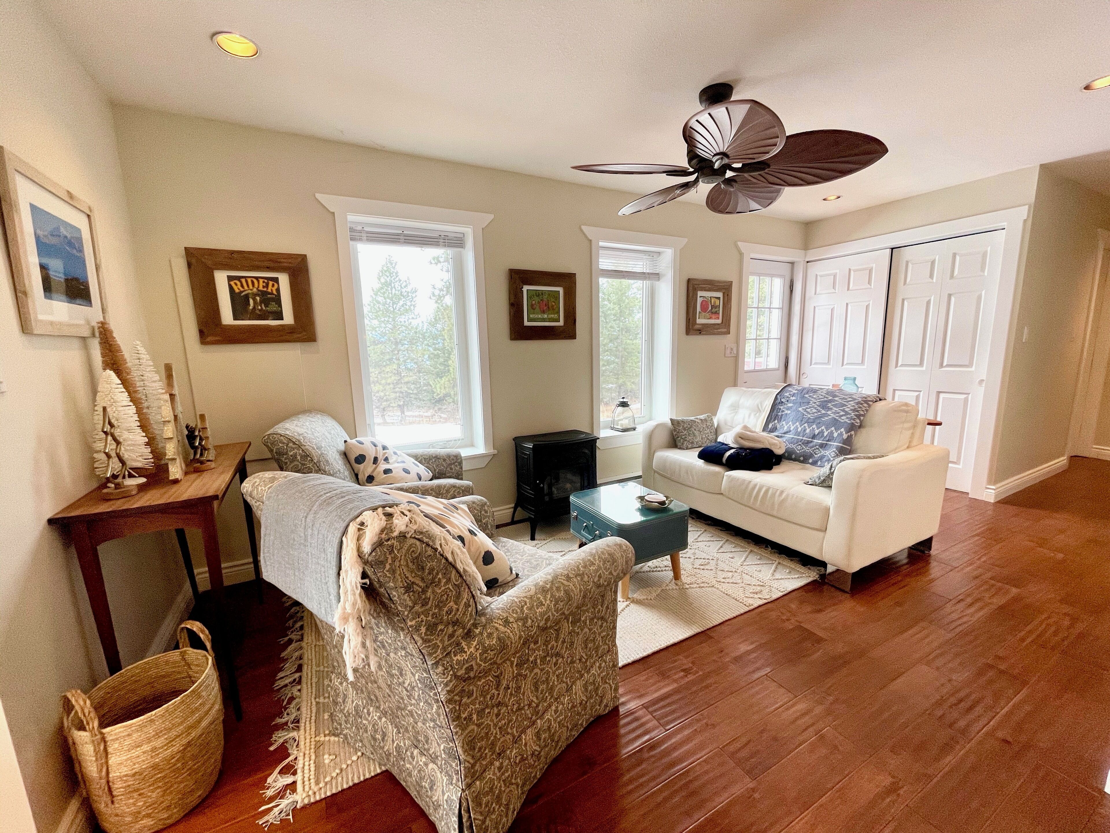 Smart TV, video games, foosball, books