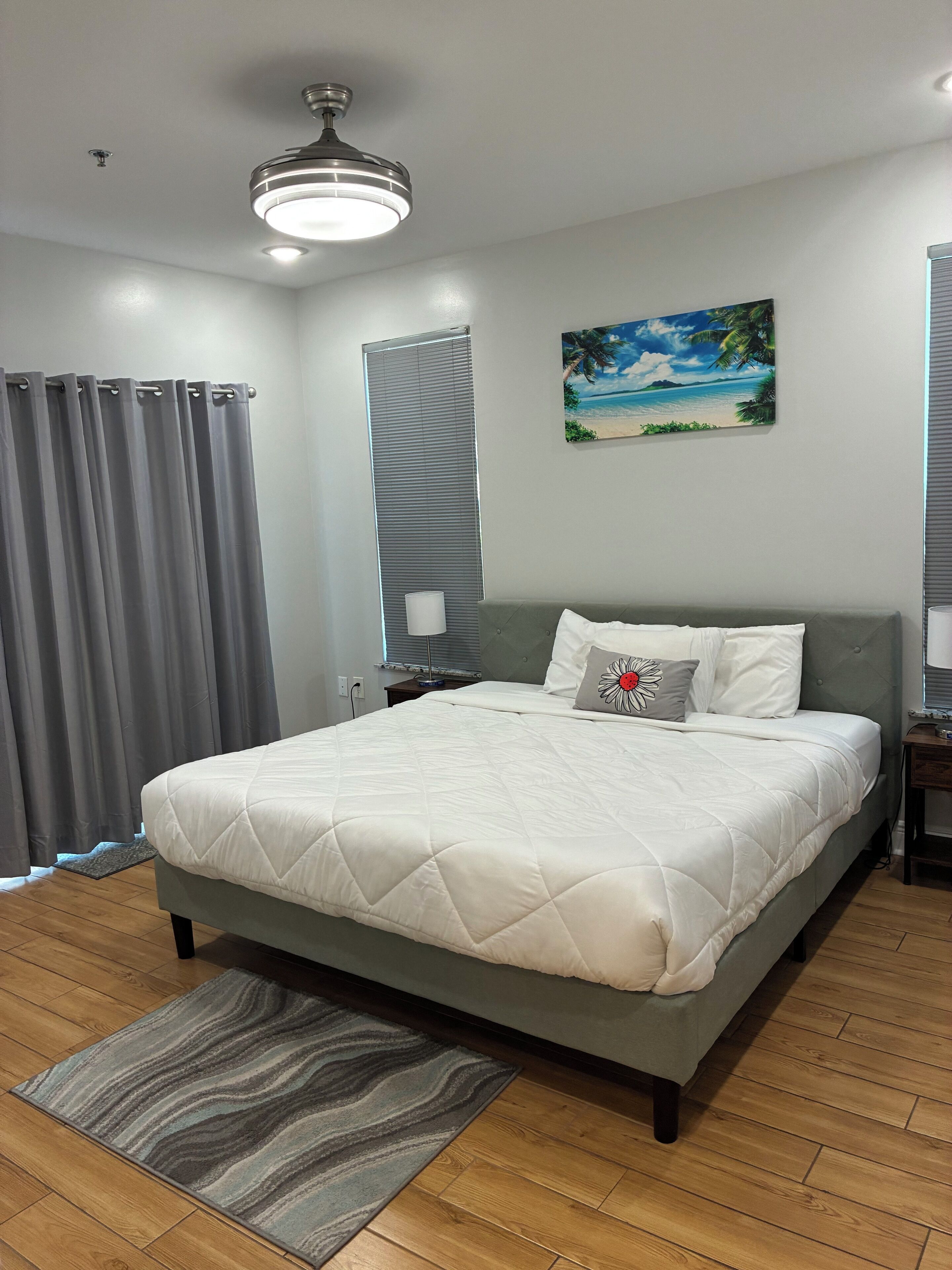 1 habitación, tabla de planchar con plancha, wifi y ropa de cama 