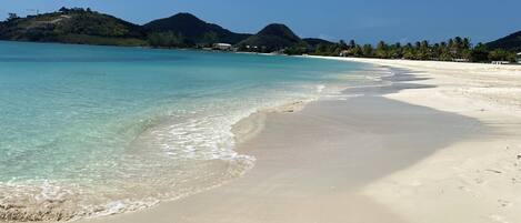 Sun loungers, beach towels