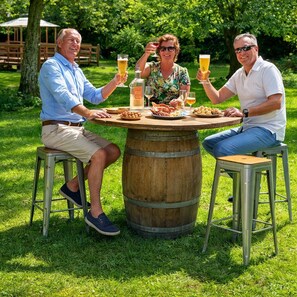 Outdoor dining - Gite Rouchechouart heated swimming pool 1of3 Tranquille Vienne Gites in Charente (Chirac)