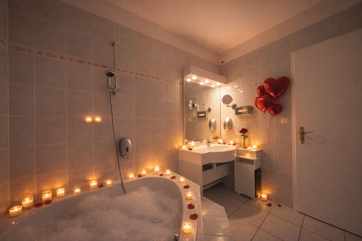 Superior suite, balkon, uitzicht op park | Badkamer | Een haardroger, handdoeken, zeep, shampoo
