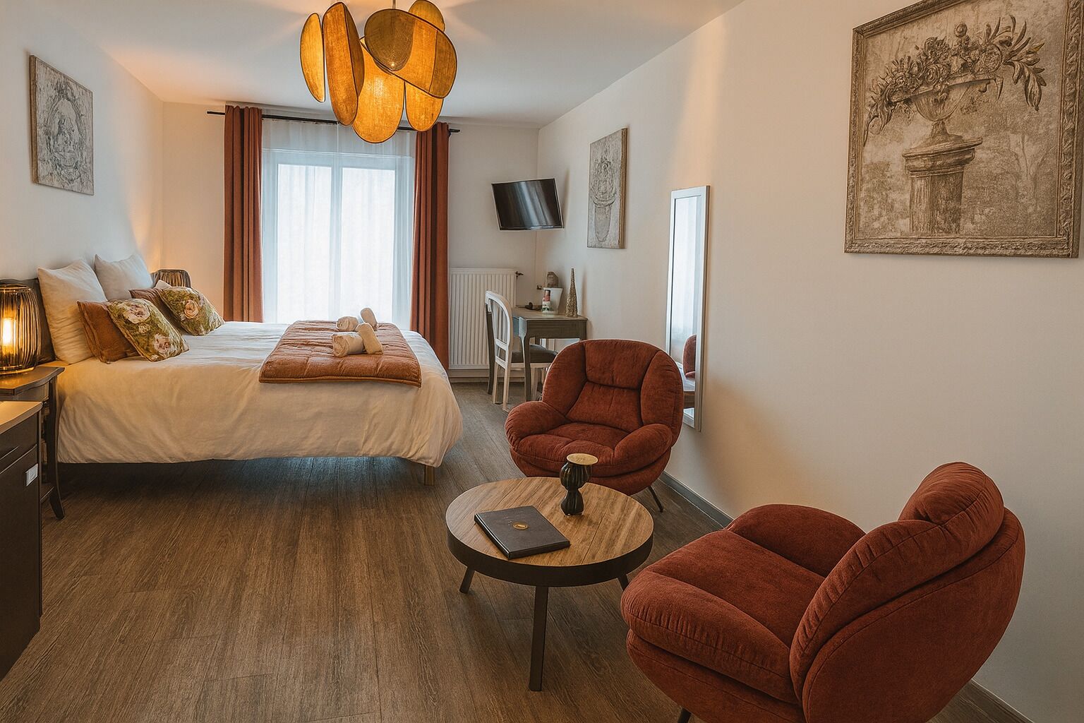 Superior Suite, Balcony, Park View | Minibar, desk, laptop workspace, travel crib