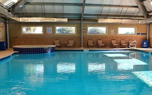 Indoor pool, a heated pool - Gulf Shores Fort Morgan Plantation Dunes 5811 Beachfront Resort Amenities (Baldwin County)