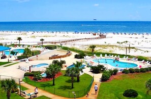 Indoor pool, a heated pool - Gulf Shores Fort Morgan Plantation Dunes 5811 Beachfront Resort Amenities (Baldwin County)