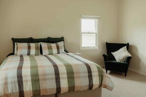 3 bedrooms, iron/ironing board, travel cot, bed sheets