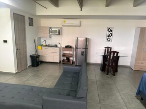Living area - Studio 203 in Poblado 1 block from the park (Medellín)