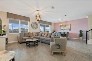 Smart TV, table football, books - Family 9BR Lakeview Home w/ Pool, Jacuzzi & Game Room on ChampionsGate Resort! (Kissimmee)