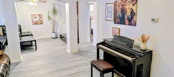 Spacious 4BR Home w/ Private Pool, Workspace & Sleeps 14