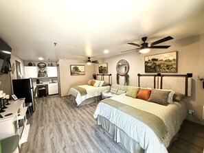 Desk, iron/ironing board, free WiFi, bed sheets