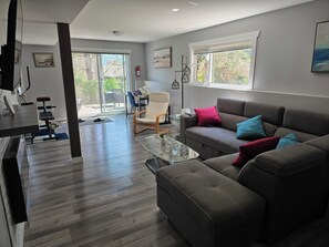 Televisión y chimenea 