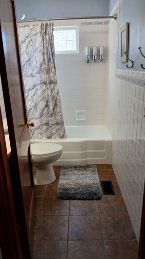 Haartrockner, Handtücher, Seife, Toilettenpapier