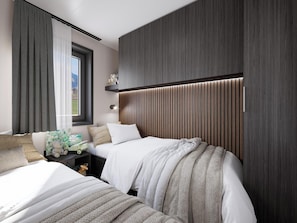 2 bedrooms, WiFi, bed sheets - Discover the Stanzertal Cabin at Camping Arlberg, a modern and sustainable accommodation with views of the Alps. Comfort, nature, and style come together for an unforgettable holiday, perfect for any season. (Pettneu am Arlberg)