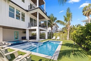 A heated pool