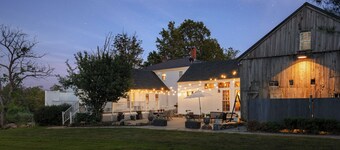 Bucolic and Serene 1785 farmhouse with 5 ensuite bedrooms and heated event barn