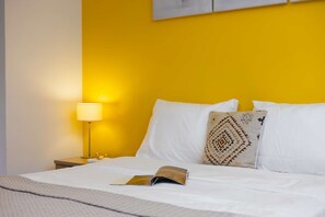 1 室のベッドルーム、アイロン / アイロン台、WiFi、ベッドシーツ