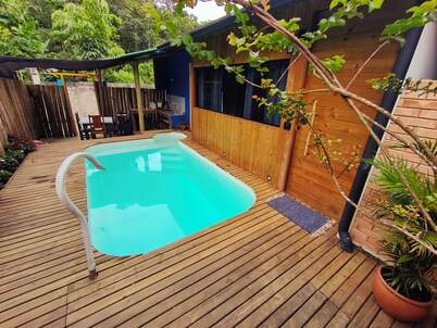 Chalet with private pool and gourmet area. Close to the best beaches and waterfalls
