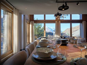 Dining - Chalet Fango - Splendid modern chalet with sauna and hot tub - OVO Network (Les Belleville)