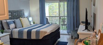 Vaulted Studio King Suite, 3rd Floor, Private Lanai - Clothing Optional