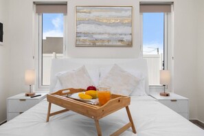 1 bedroom, desk, iron/ironing board, travel cot