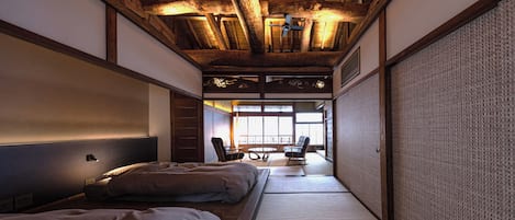 Kamer in Japanse stijl, bijgebouw (Kumamoto Bettei,Private 2nd Floor) | Een bureau, gratis wifi