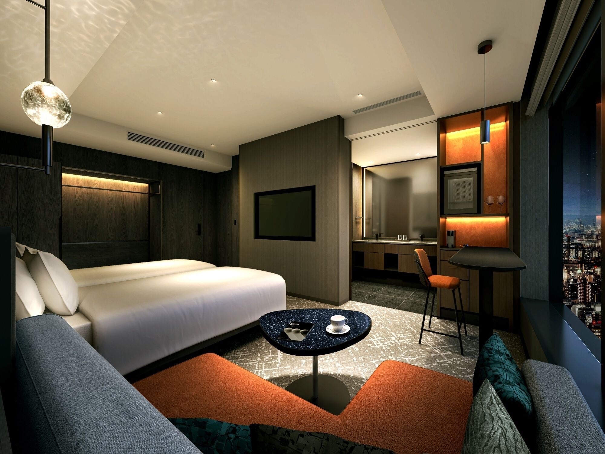 豪華雙床房, 非吸煙房 | 高級寢具、羽絨被、房內夾萬、書桌