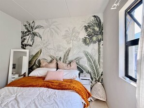 2 bedrooms, in-room safe, iron/ironing board, travel crib