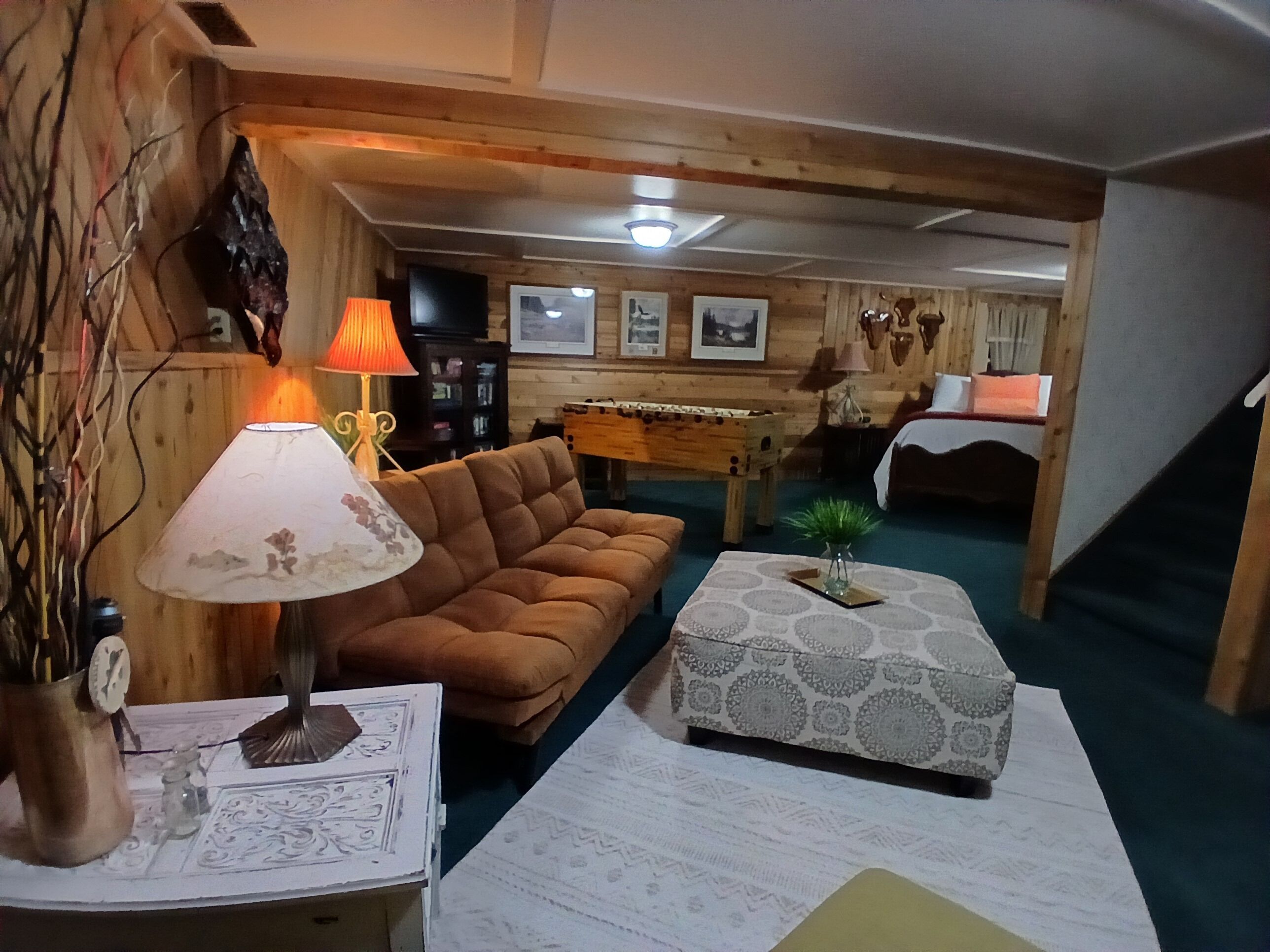 Smart-TV, DVD-spiller, fotballspill og bøker