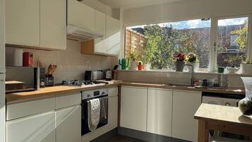 Microwave, oven, stovetop, toaster