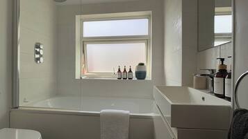 Hair dryer, towels
