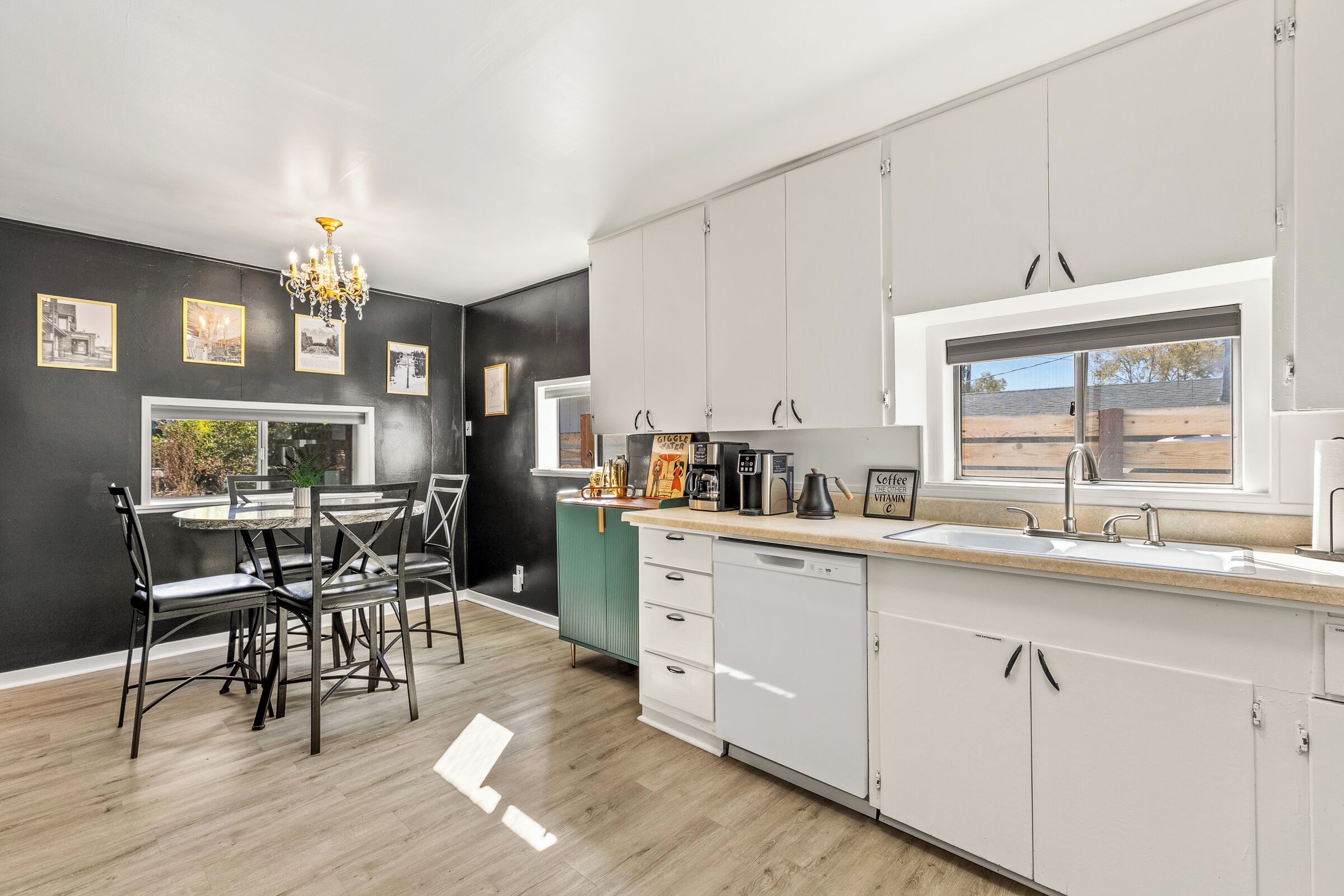 Microwave, oven, stovetop, dishwasher