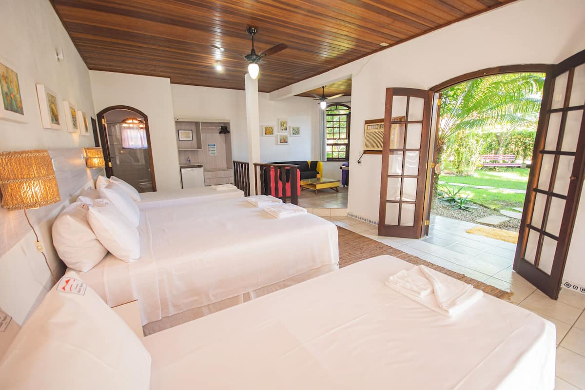 Habitación familiar, patio, vista a la alberca | Wifi gratis y acceso para silla de ruedas