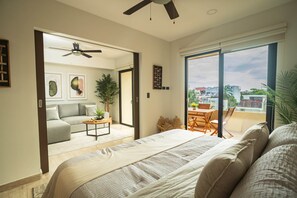 1 bedroom, iron/ironing board, WiFi, bed sheets - Chic Condo • Rooftop Pool • Heart of Playa (Playa del Carmen)