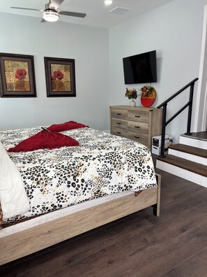 1 chambre, fer et planche à repasser, Wi-Fi, literie fournie