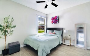 4 bedrooms, iron/ironing board, free WiFi, bed sheets