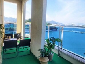 Family Twin Room, Balcony, Sea View | Terrace/patio