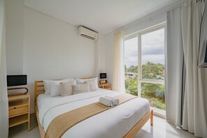 Comfort-villa - 2 soveværelser | Egyptiske bomuldslagner, premium-sengetøj, pengeskab på værelset