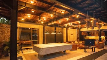 Luxury Villa, Balcony, Pool View | Living area