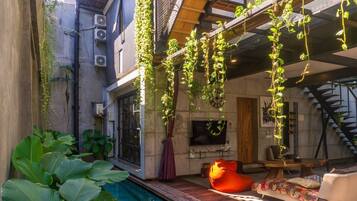 Deluxe Villa, 4 Bedrooms, Balcony, Pool View | Desk, free WiFi