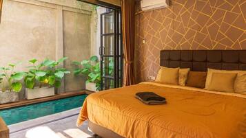 Deluxe Villa, 4 Bedrooms, Balcony, Pool View | Individually decorated, desk, laptop workspace, free WiFi