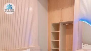 In-room safe, blackout drapes, soundproofing, free WiFi