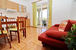 Living room - Apartments Veselka, Lumbarda - One Bedroom Apartment With Terrace and Sea View (Lumbarda)
