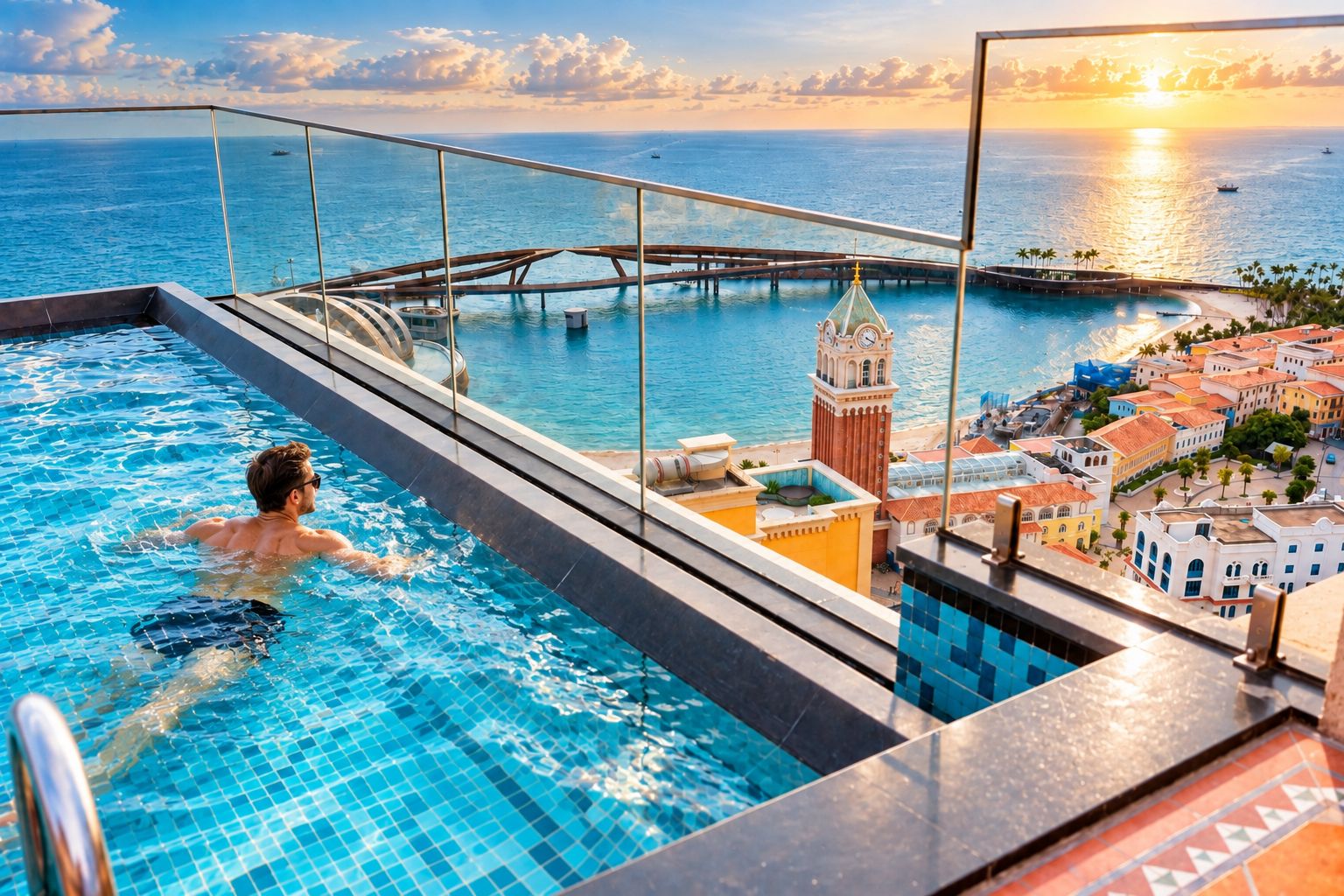 Rooftop pool