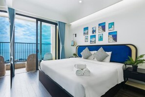 Studio Deluxe, balcon, vue mer