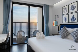 Studio Deluxe, balcon, vue mer | Vue depuis le balcon