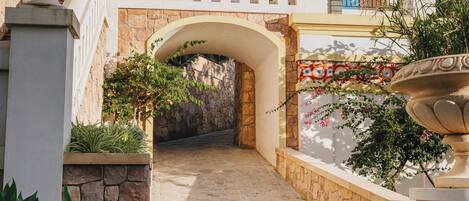 Vue depuis lâhĂ©bergement